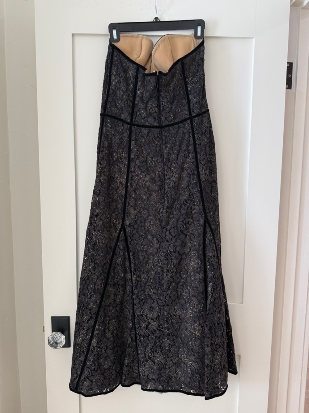 COSTARELLOS Castora strapless lace midi dress Sz 42/10 NWT - Picture 9 of 9